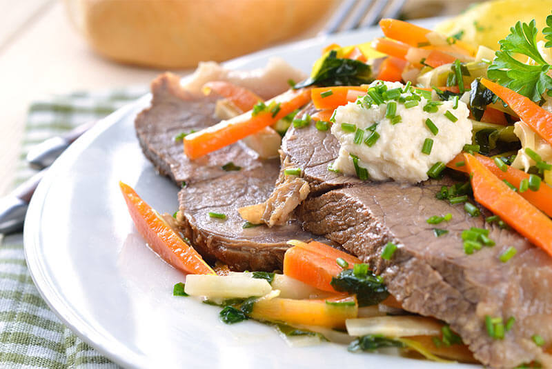 Gekochtes Rindfleisch