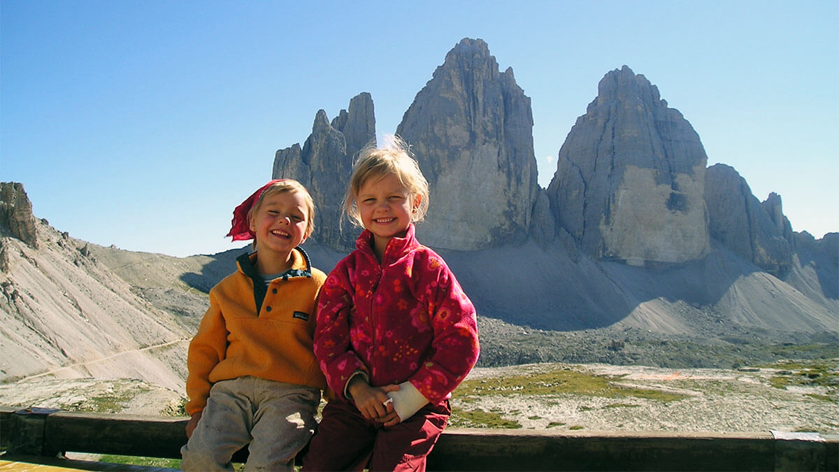 Dolomites with kids