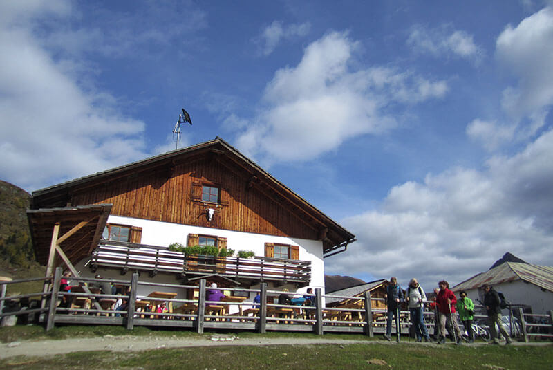 The alpine pastures trail at Sesto