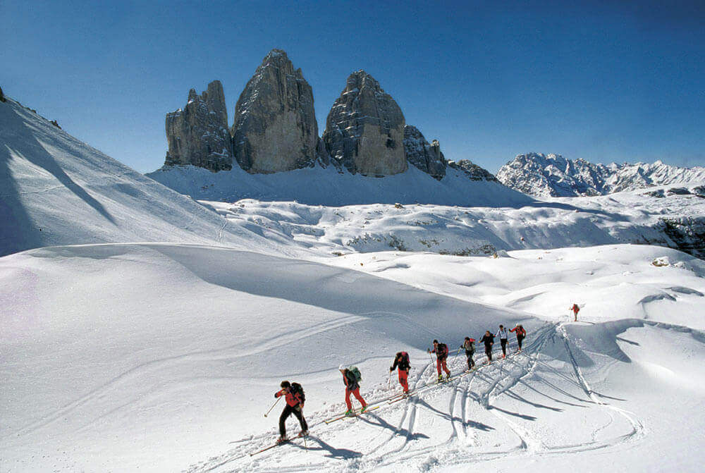 Sci d'Alpinismo (davanti alle Tre Cime di Lavaredo)