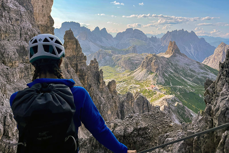 Paradies of vie ferrate Dolomites of Sexten
