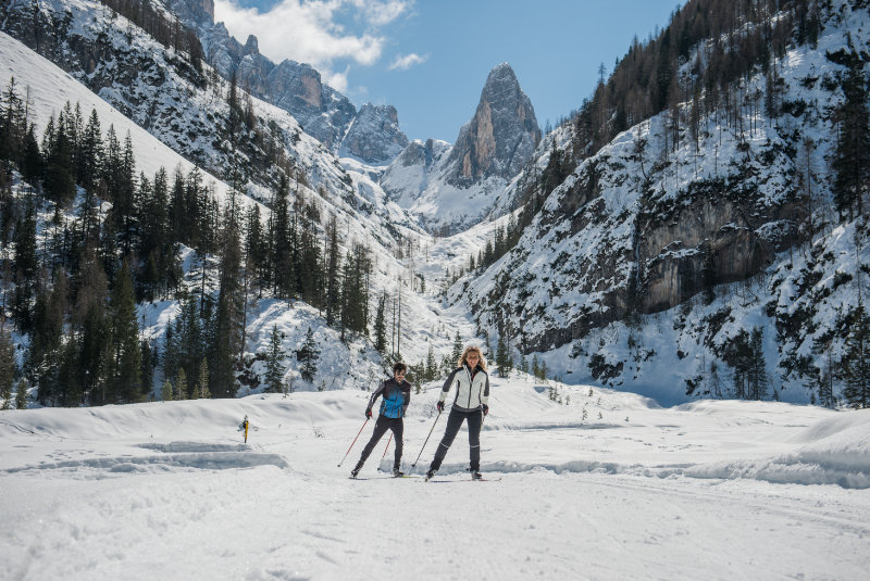 Cross country skiing 3 Cime - Dolomites area