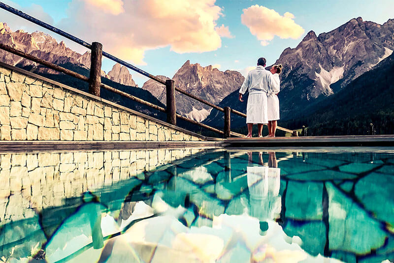 Hotel mit Pool in den Dolomiten