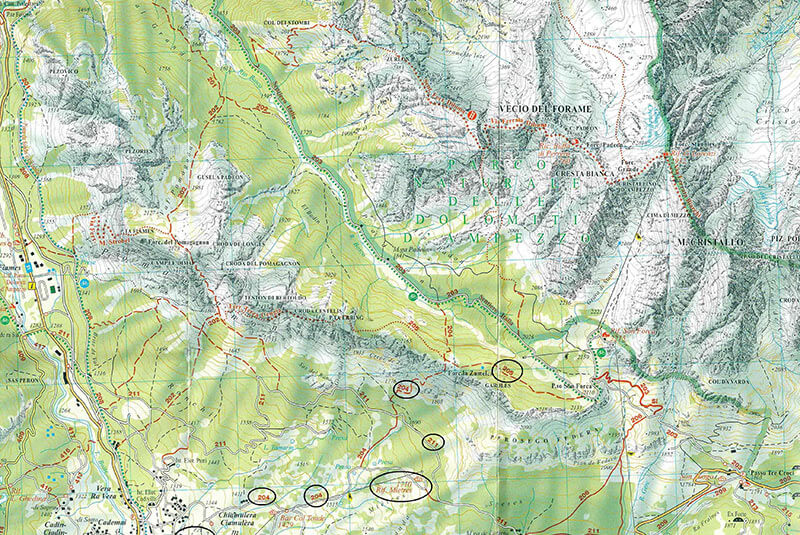 Sentiero attrezzato Zumeles – Punta Erbing