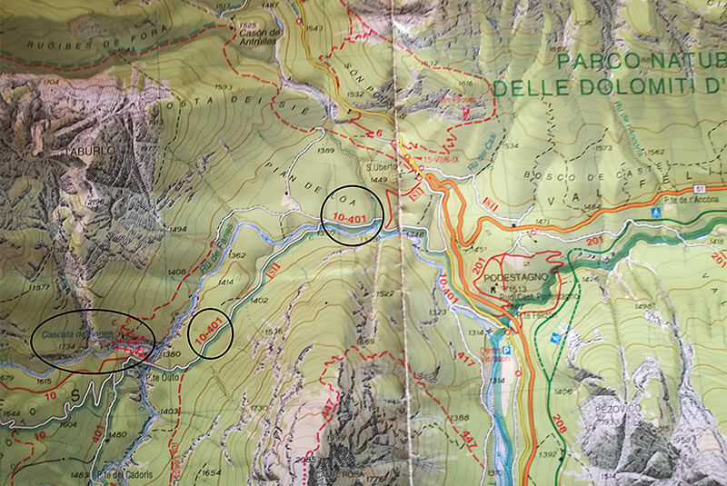 Vie ferrata of the Val di Fanes Valley