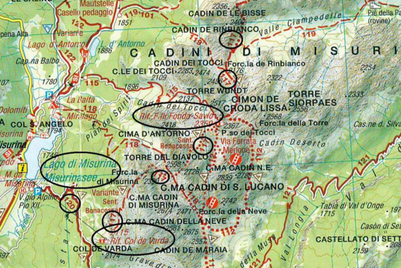 Klettersteig Bonacossasteig in den Sextner Dolomiten - Berghotel