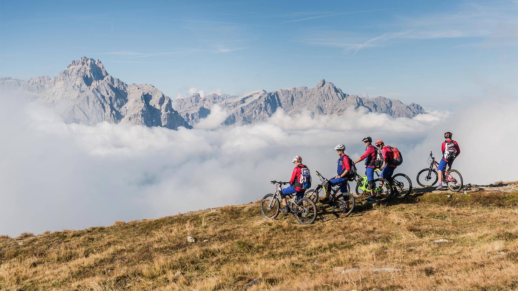 Sotto la cima del Monte Elmo