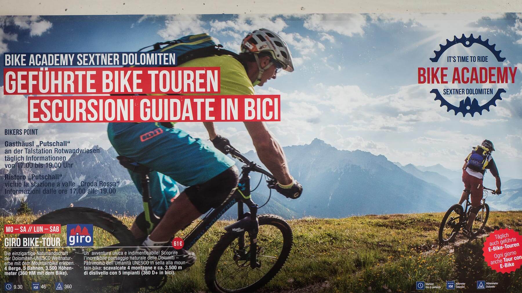 Gite guidate Mtb & E-Mtb con la Bikeacademy Dolomiti di Sesto