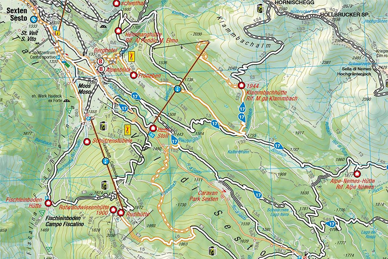 Map: Alp classic mountain bike tour