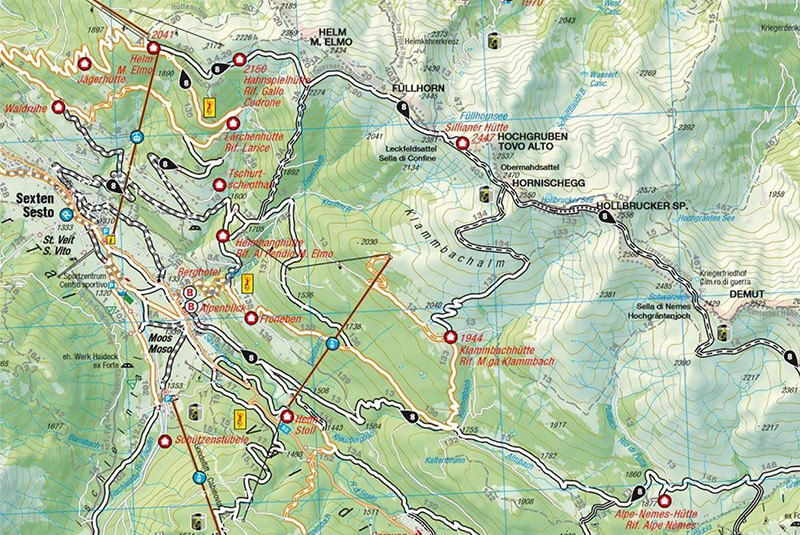 Cartina: Stoneman-Trail: Passaggio Demut