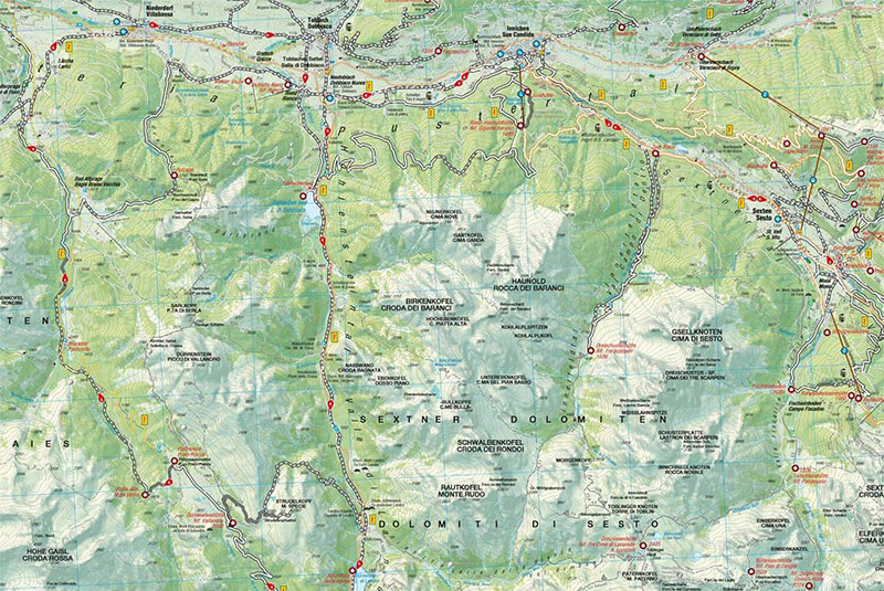 Map: MTB tour to Prato Piazza and Stolla alp