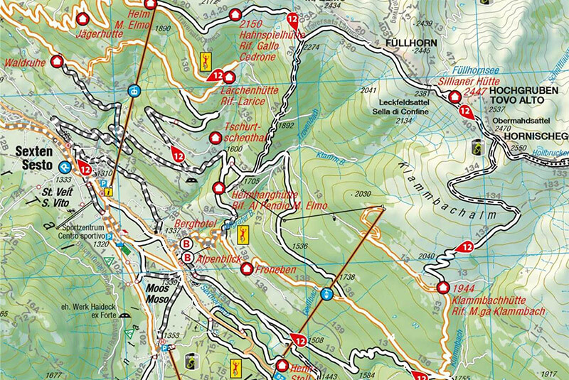 Karte: Mountainbike-Tour: Sillianerhütte - Klammbachalm