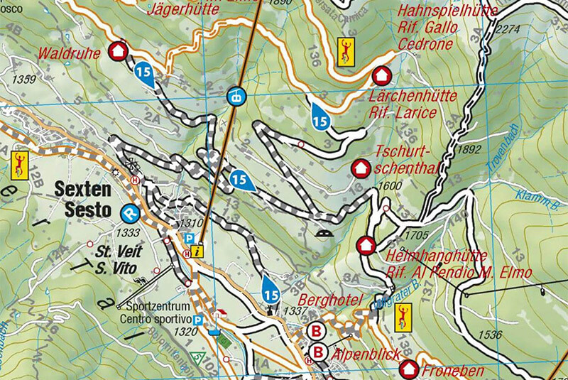 Karte: Mountain-Bike-Tour: Zum Helm - Jägerhütte