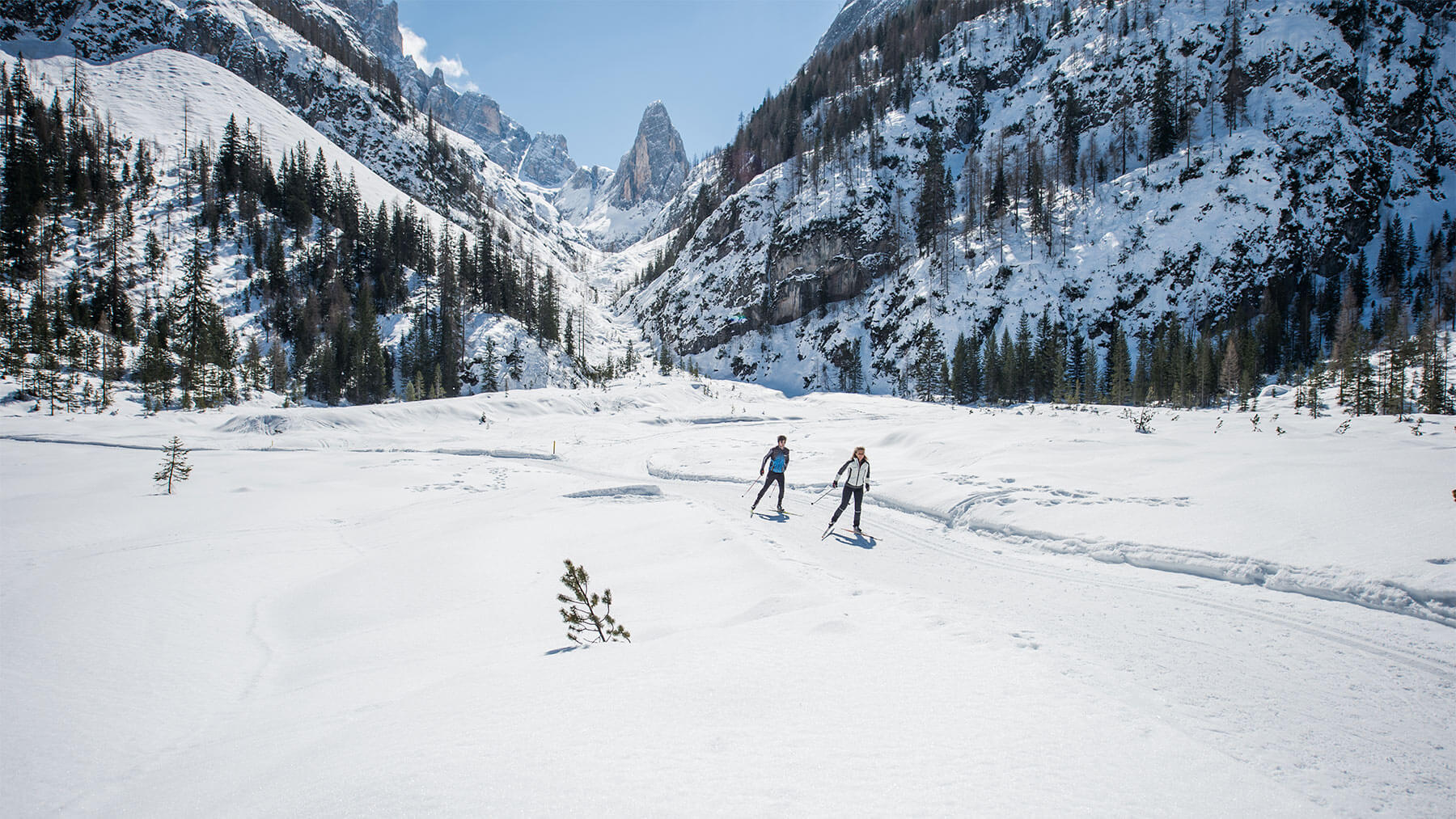 Langlaufen im Fischleintal
