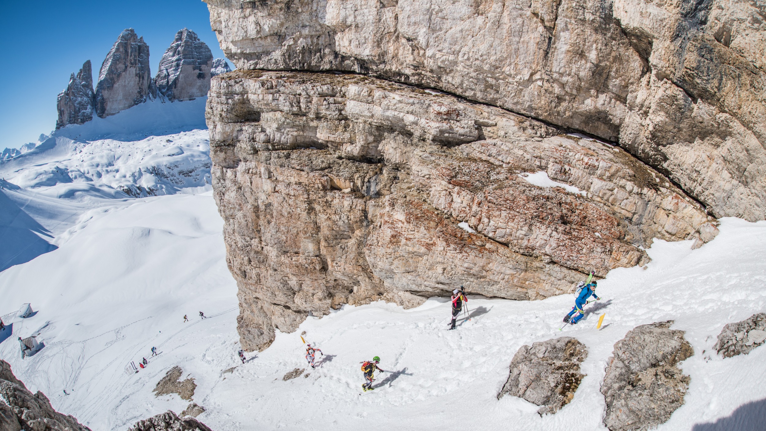 Sci alpinismo con vista sulle Tre Cime