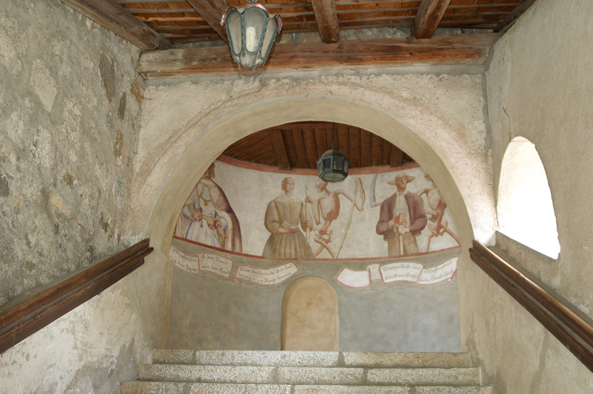 "Totentanz" frescoes in Sesto