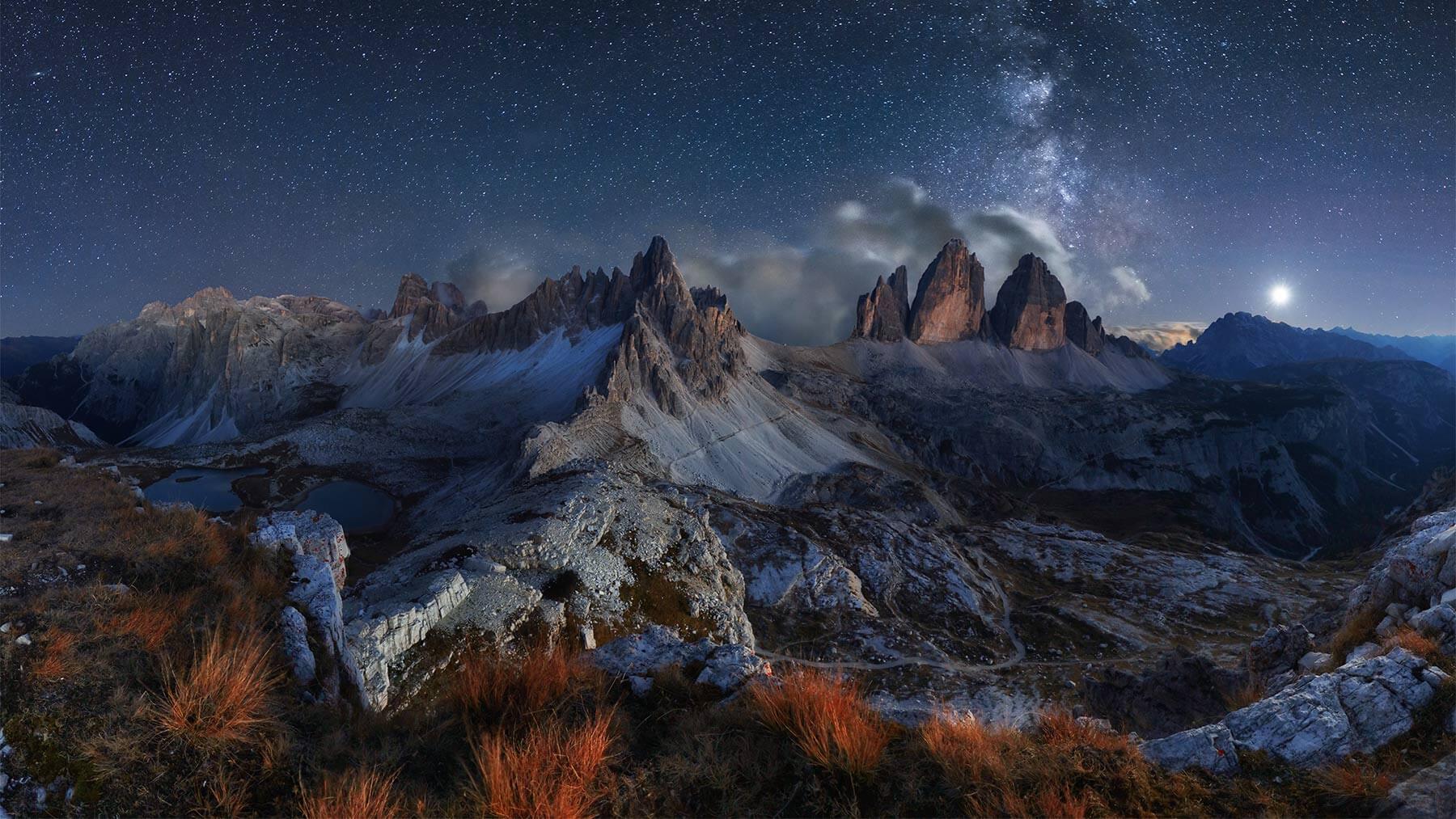 die Drei Zinnen vom Sextenstein (Foto Gabriel Grunser)