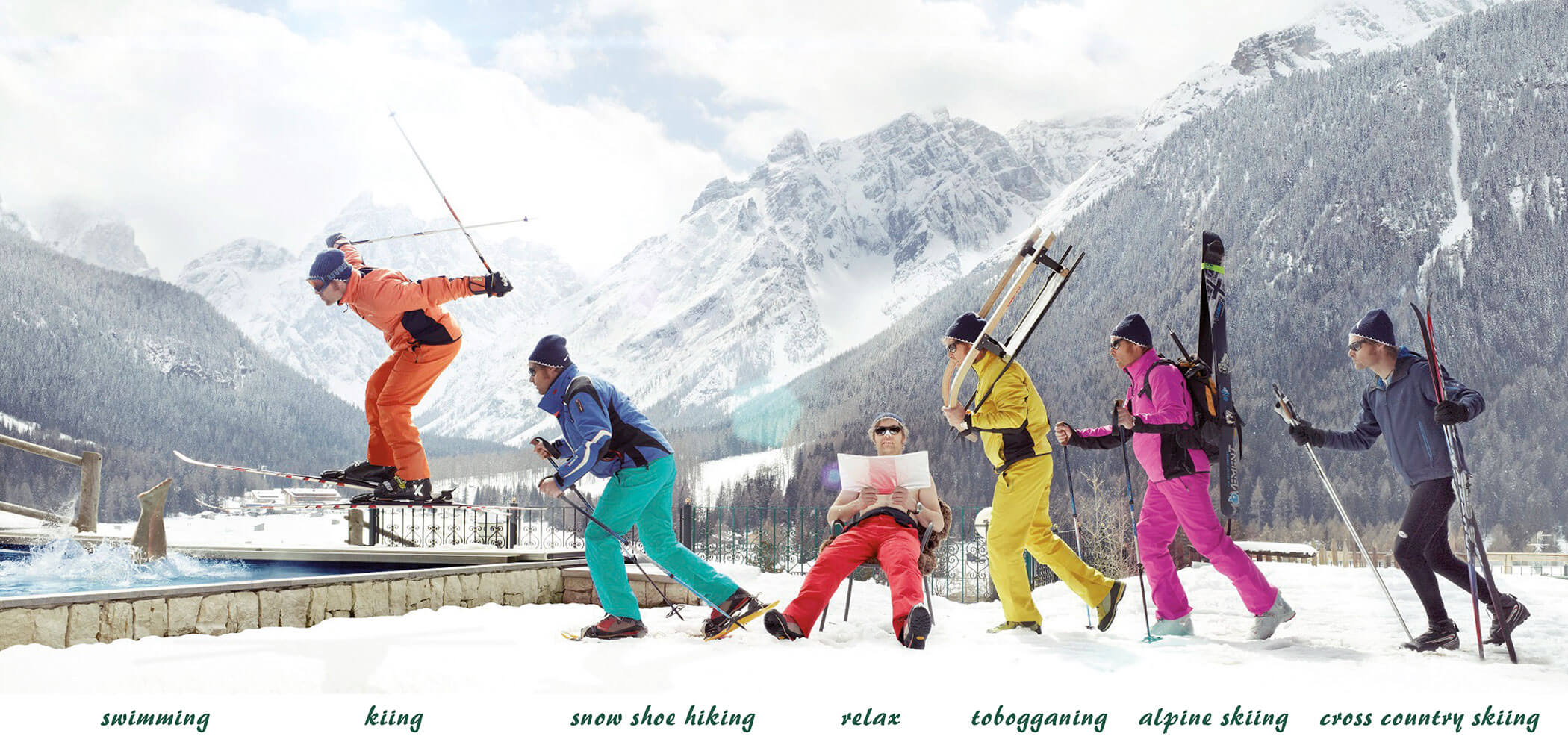 All the activities are starting directly from the Berghotel