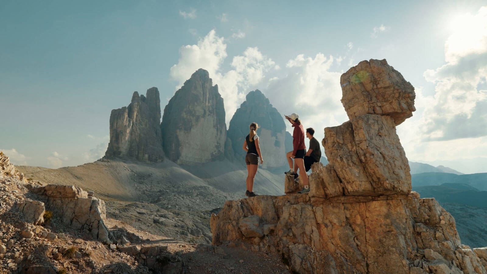 Drei Zinnen - 2.999 m mit Maria, Michi und Stefano