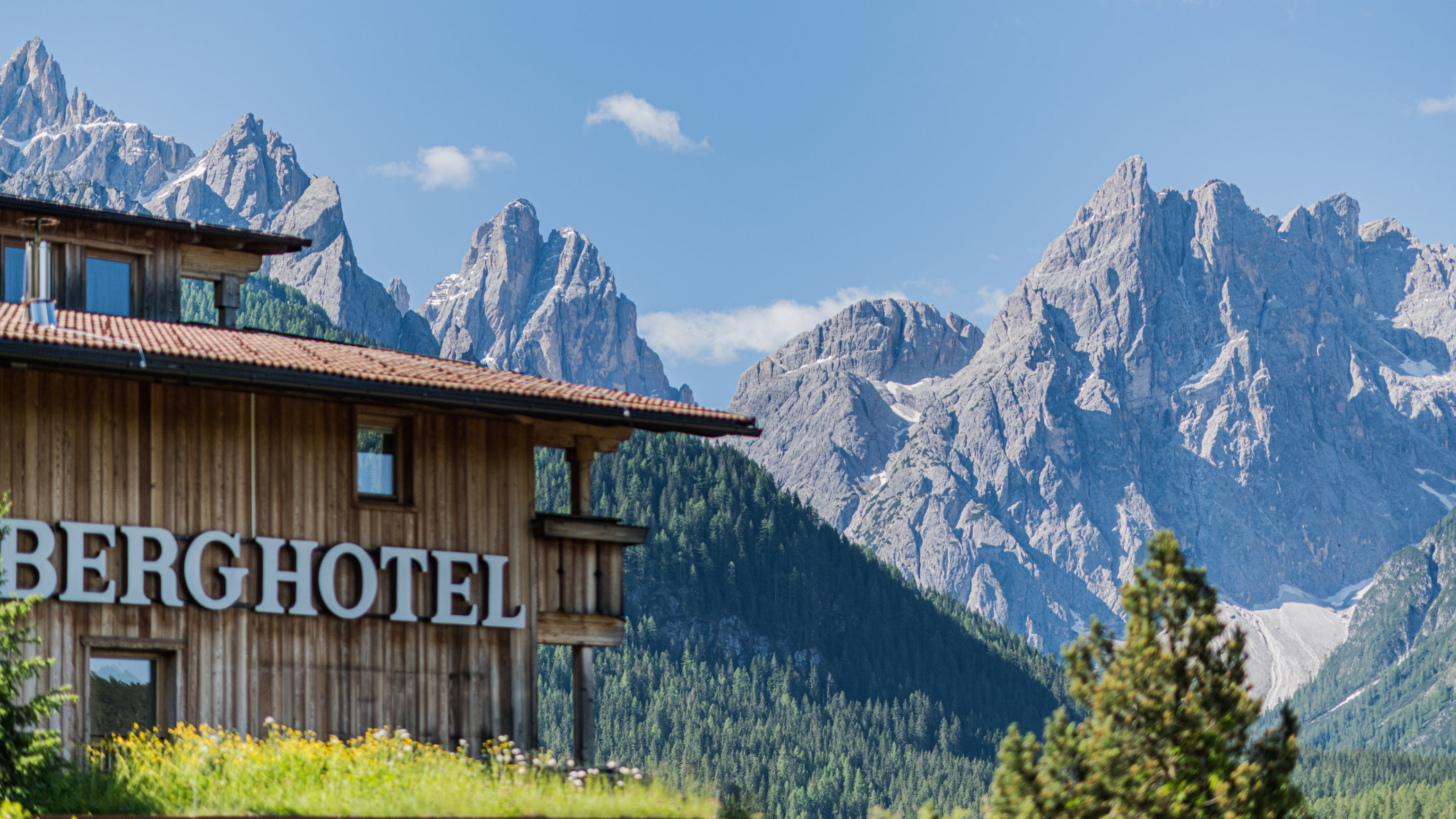 Berghotel in the summer