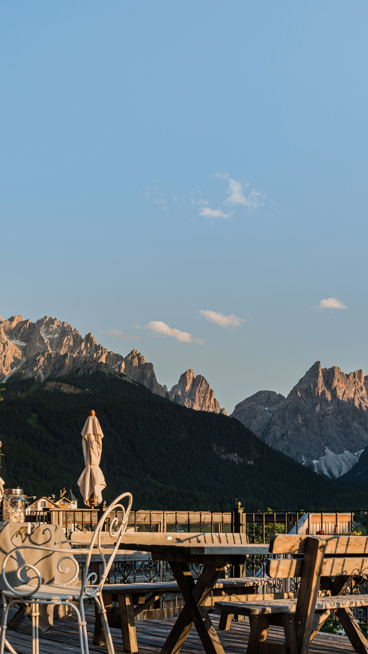 The panoramic terrace of the Berghotel