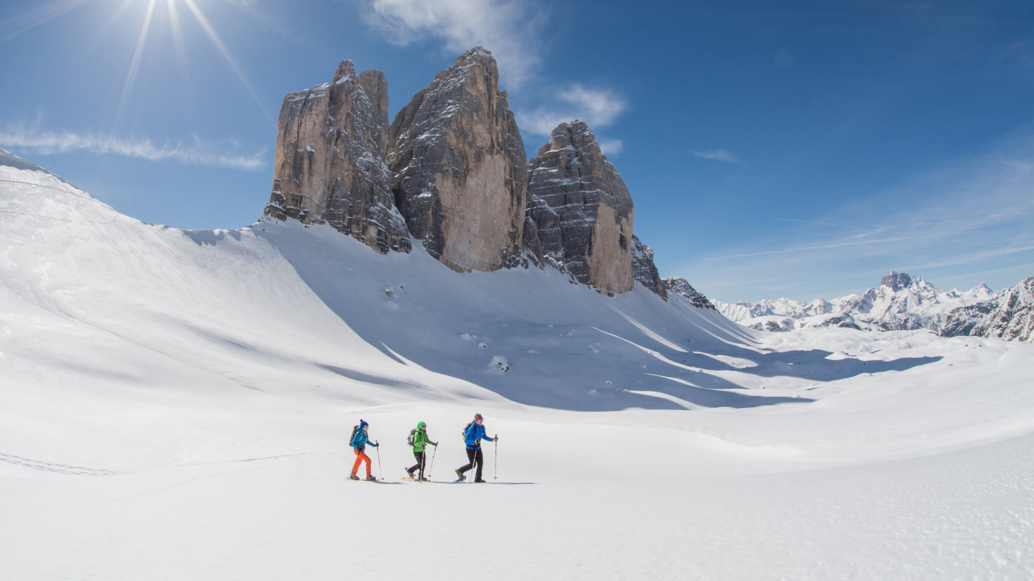 Snow shoe hikes directly from the Berghotel