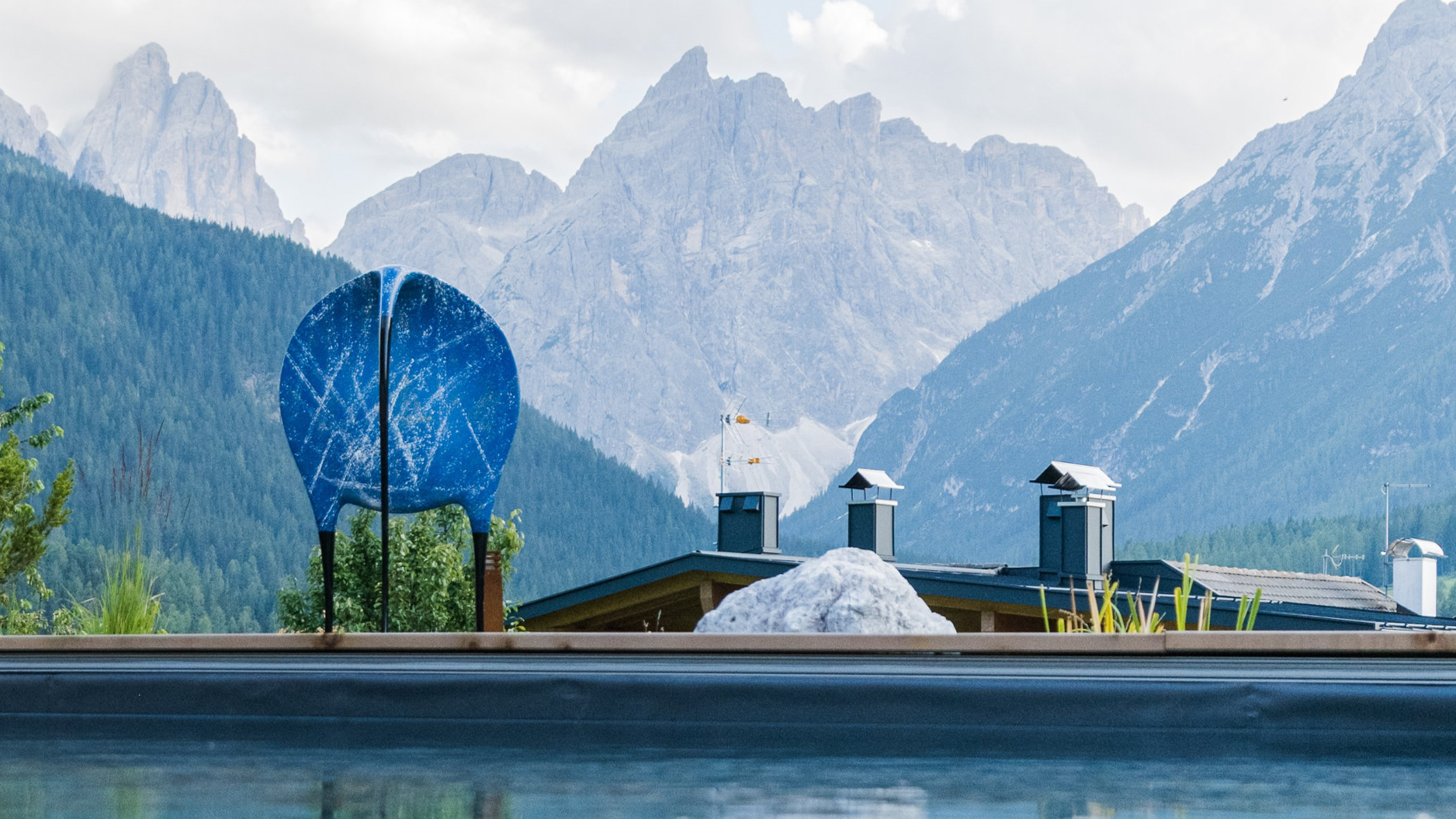 Natur swimming pool in the Berghotel