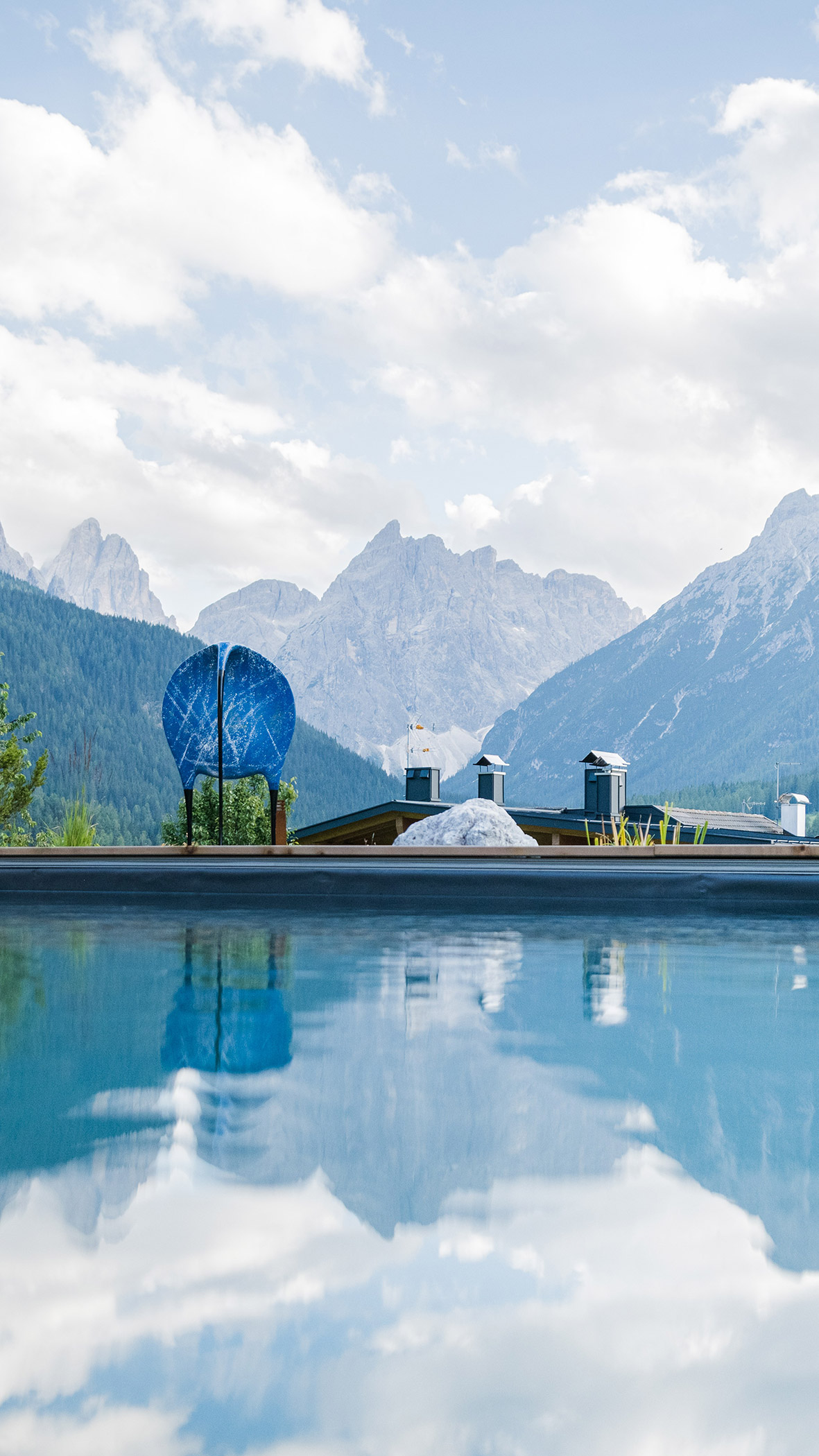 Nature swimming pool in the Berghotel
