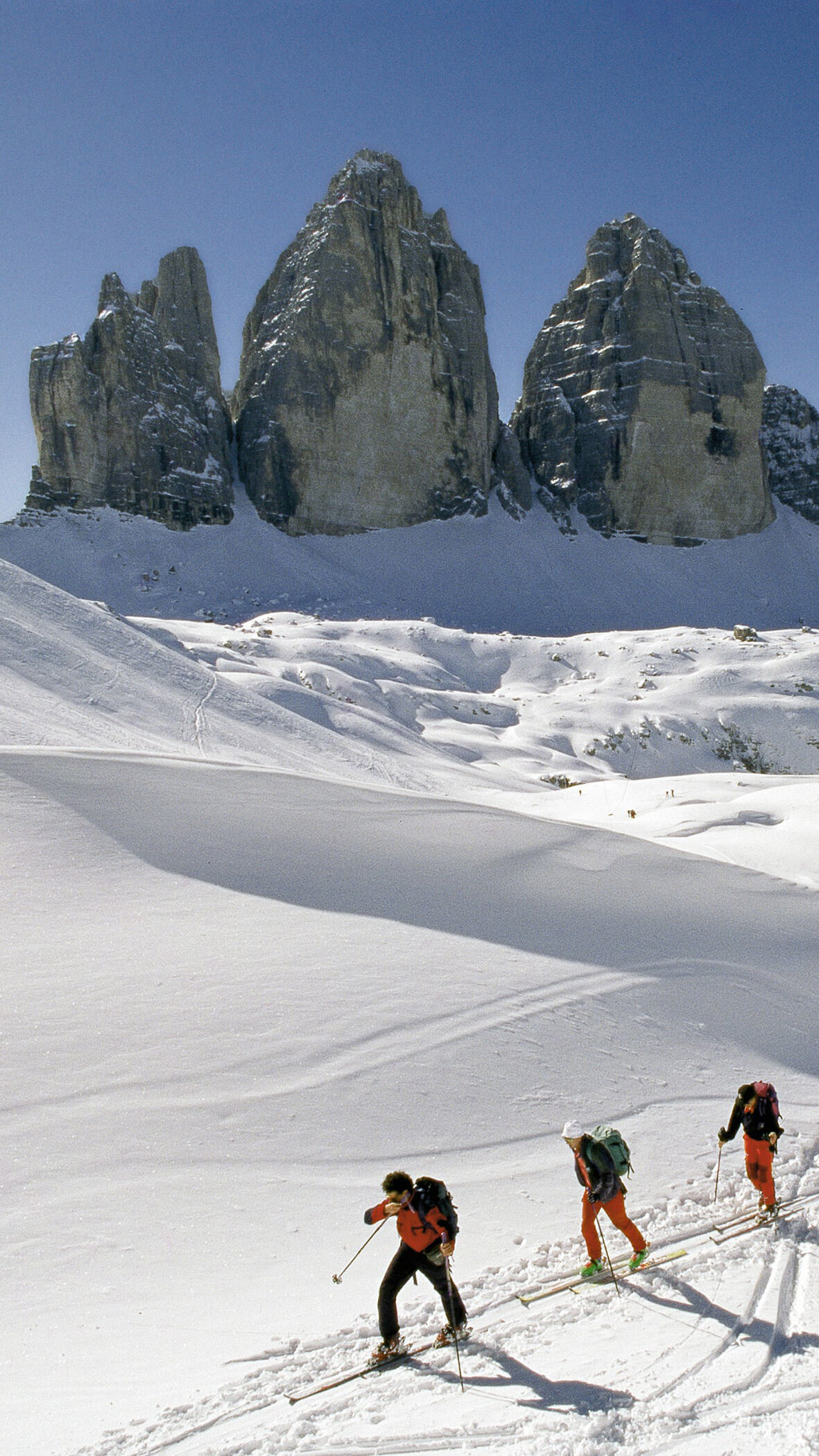 Alpine ski tour to the Three Peaks