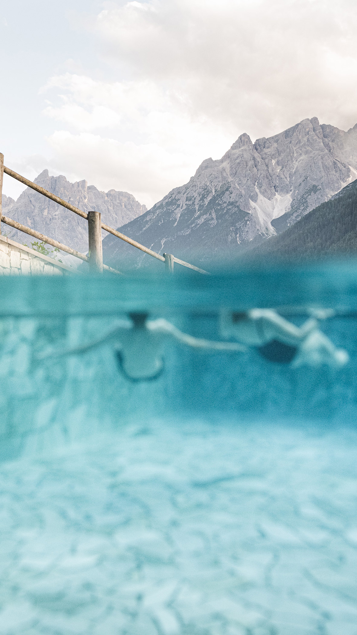 Outdoor pool of the Berghotel