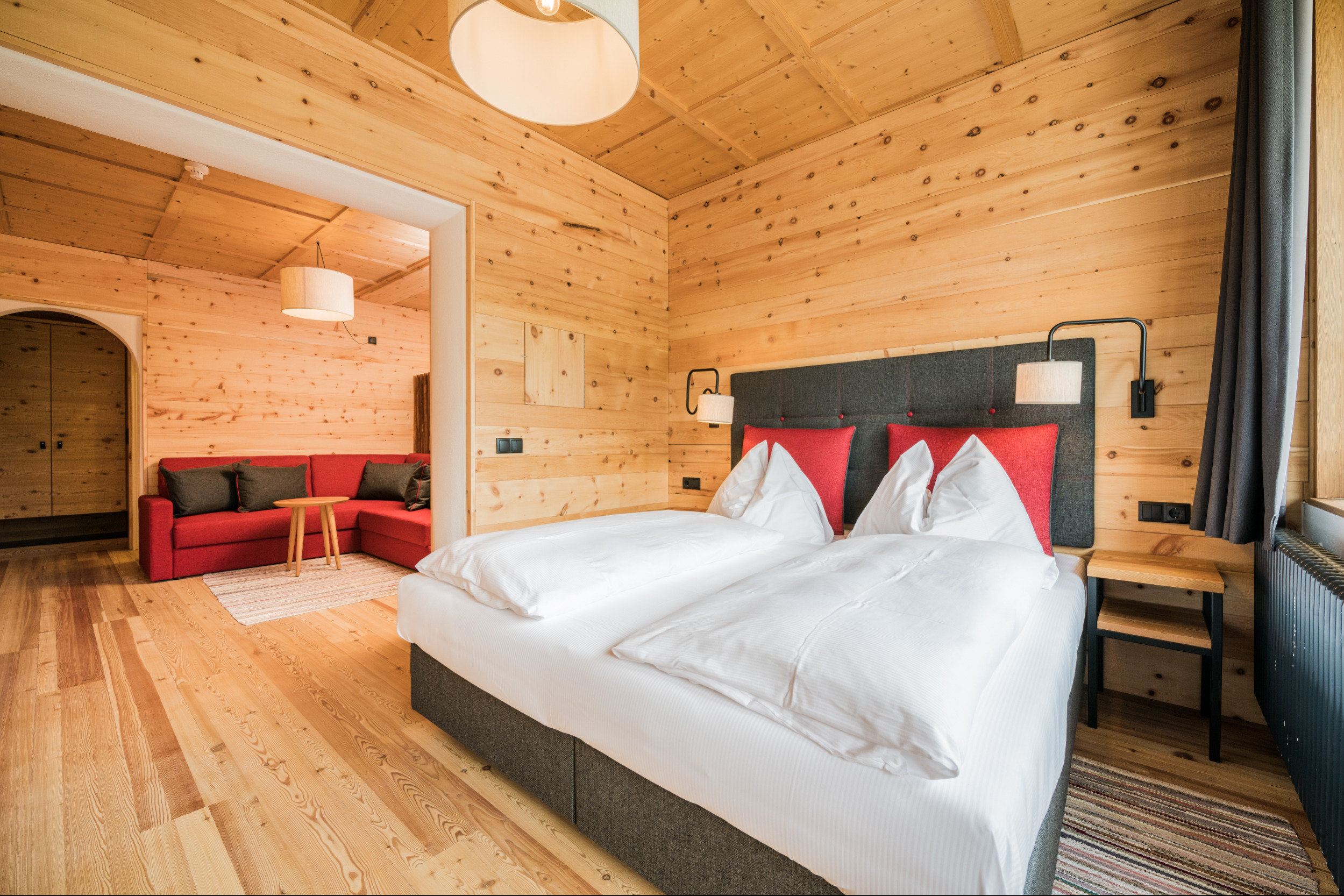 Familienstudio Sextner Dolomiten Schlafbereich