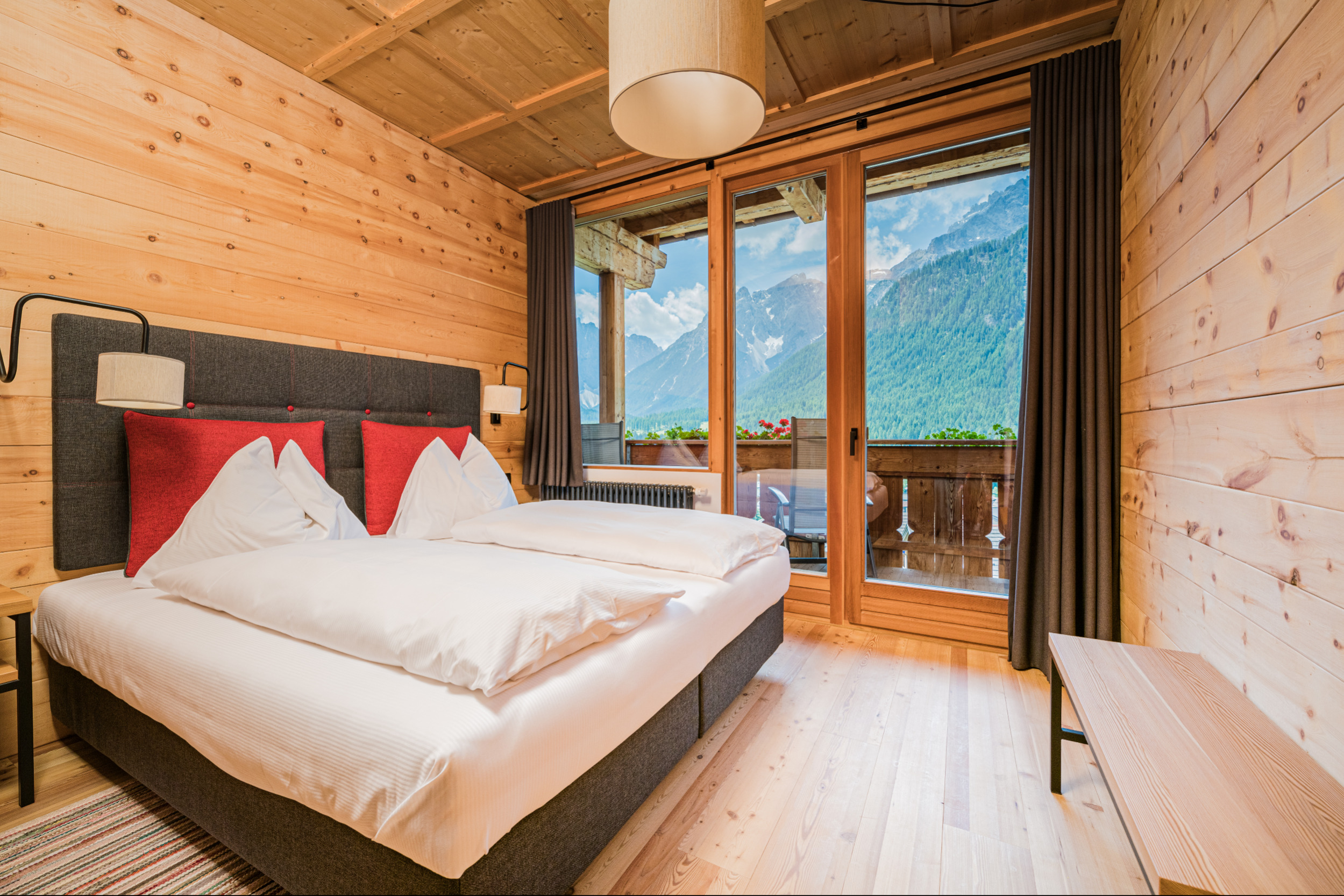 Familienstudio Sextner Dolomiten Schlafzimmer