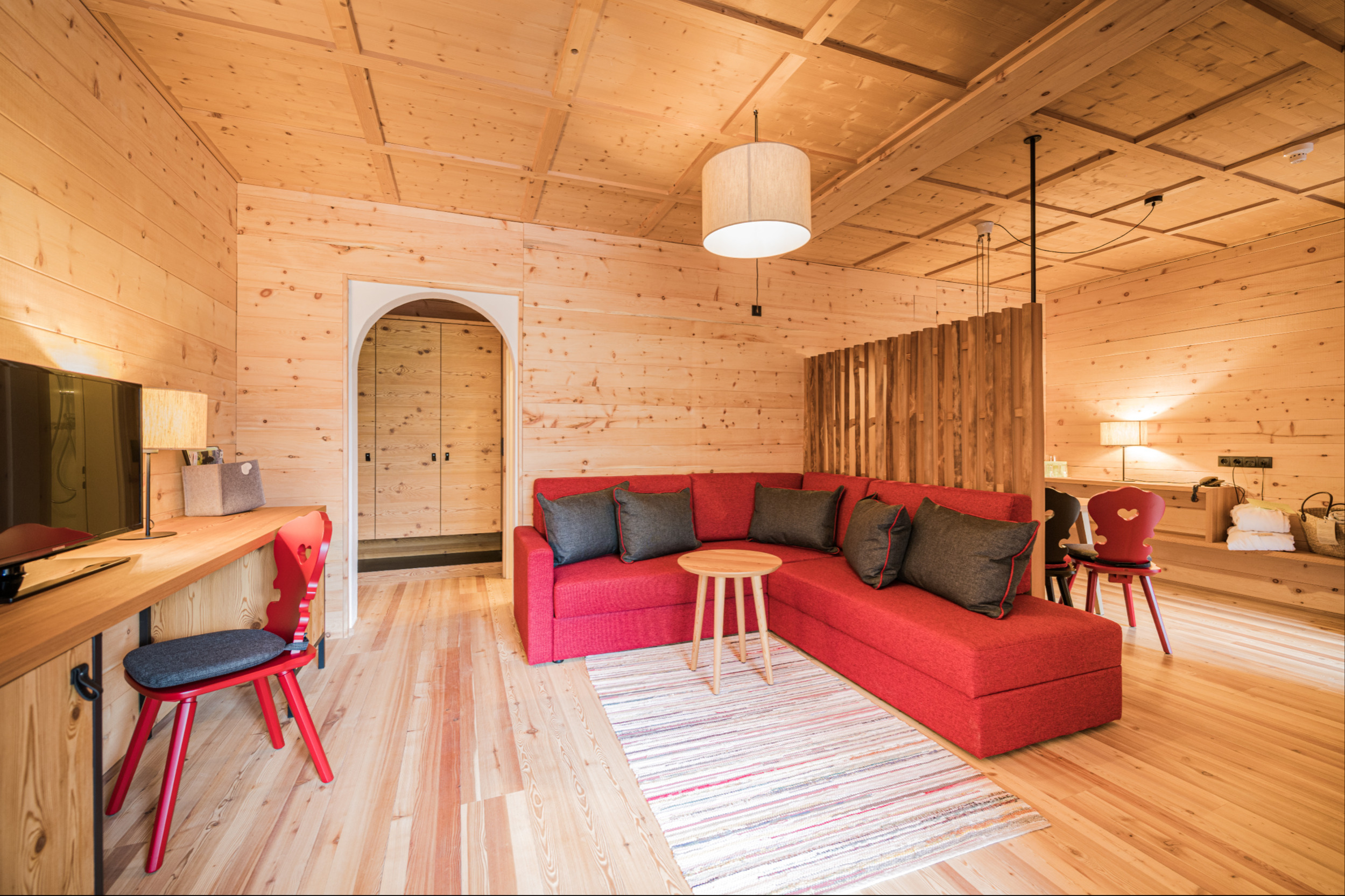 Familienstudio Sextner Dolomiten Wohnzimmer