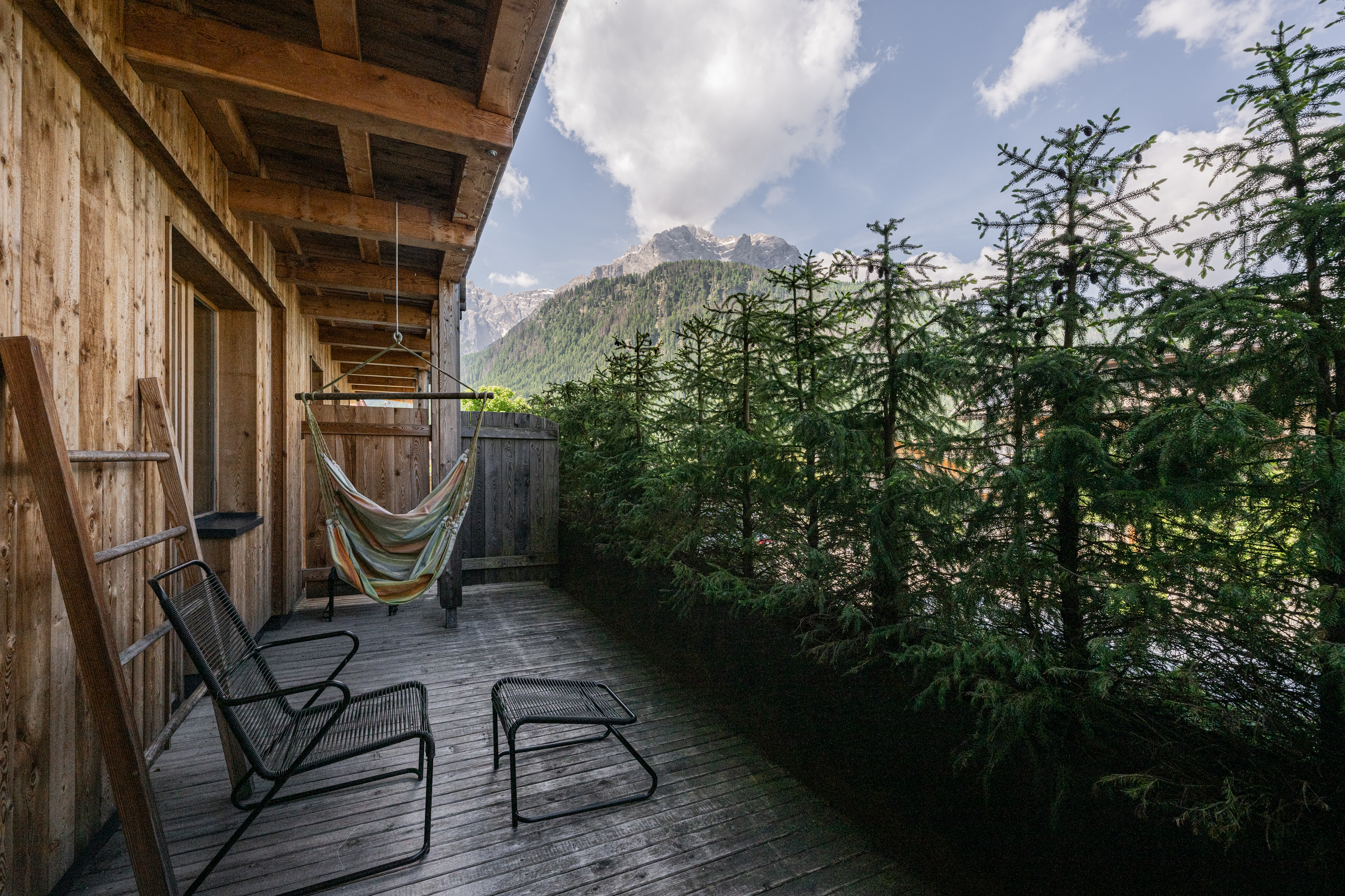 Zirbenappartement Sonnenuntergang