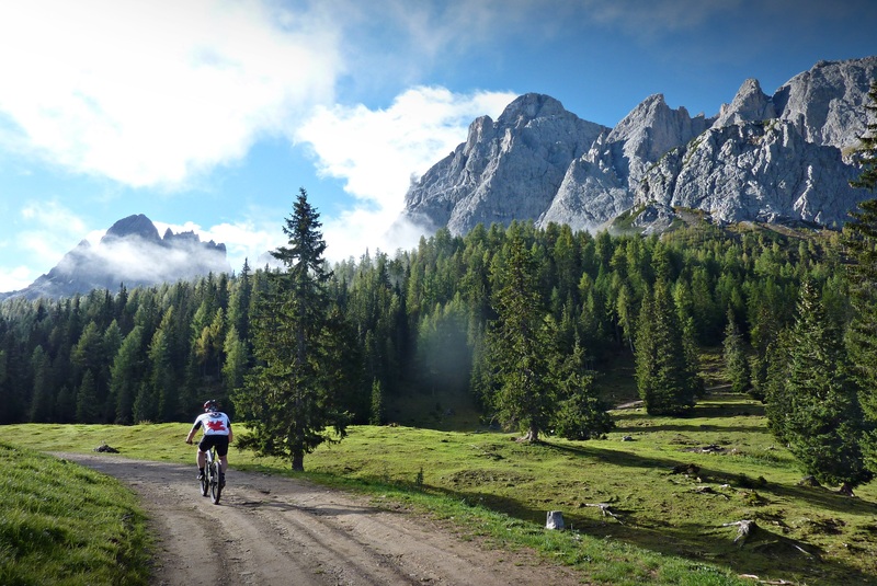 MTB tour to Klammbach alp in the Dolomites