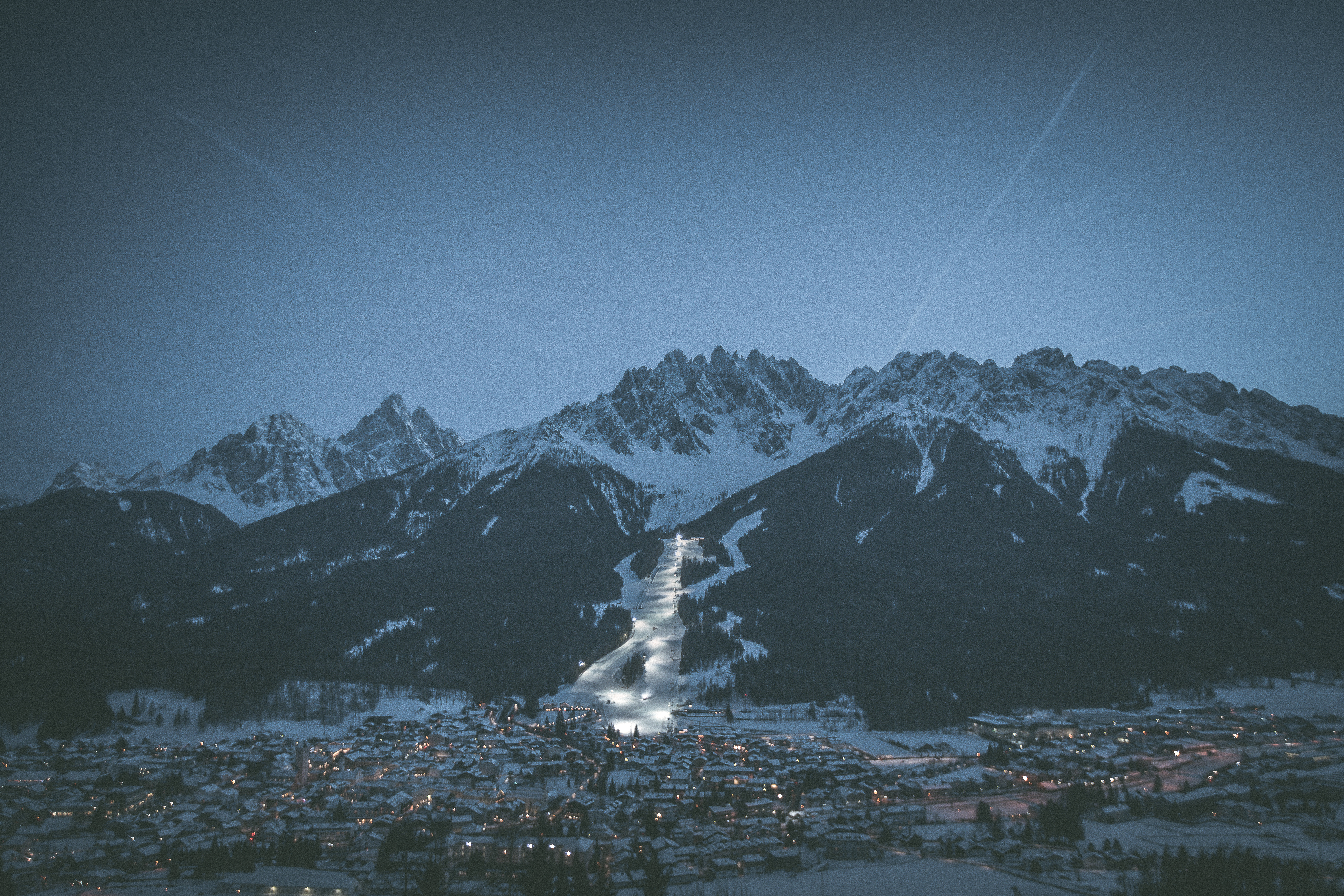 Nachtskilauf am Haunold in Innichen